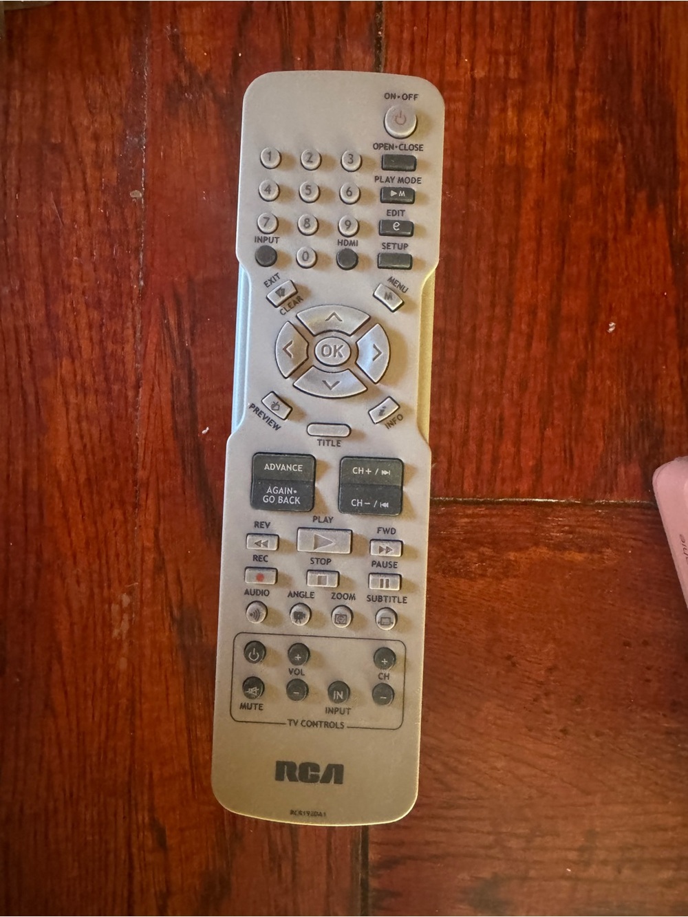RCA RCR192DA1 DVD Player Remote Control